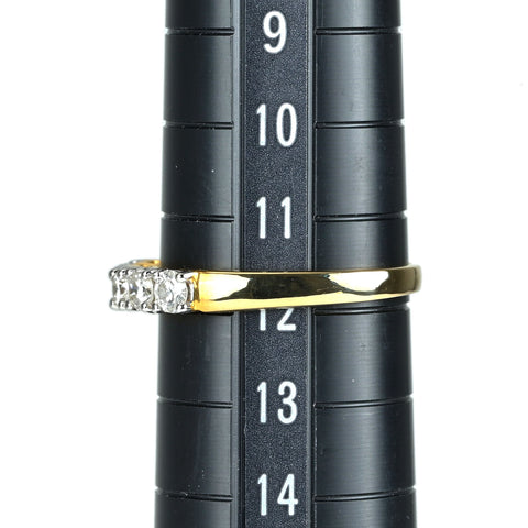 【中古】K18 DIAMOND ダイヤモンド リング D0.53ct 2.5g #12