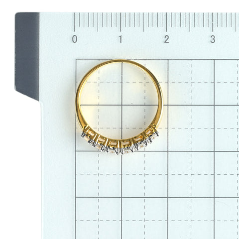 【中古】K18 DIAMOND ダイヤモンド リング D0.53ct 2.5g #12