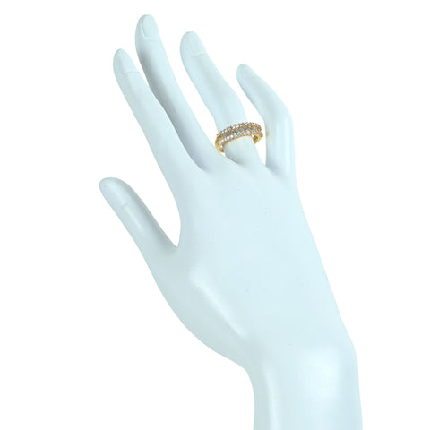 【中古】K18YG DIAMOND ダイヤモンド リング D1.00 3.9g #11