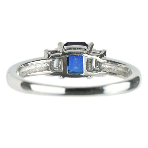 【中古】TASAKI タサキ PT900 SAPPHIRE サファイア リング S0.95ct D0.30ct 4.5g #11