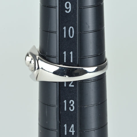 【中古】PT900 DIAMOND ダイヤモンドリング D0.13ct 5.8g #11.5