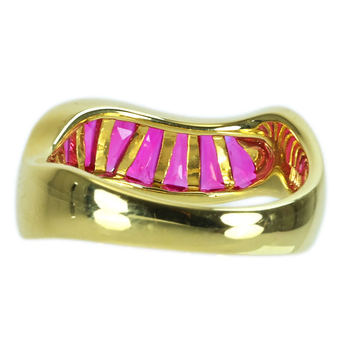 Pre-owned 18K Yellow Gold Ruby Ring, 1.87ct, 6.3g, Certificate of Authenticity, #12.5 