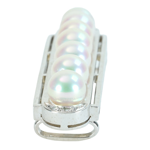 [Used] PT900 AKOYA PEARL OBIDOME Akoya pearl obidome P7.0mm D0.06ct 17.9g