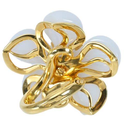 【中古】DIOR ディオール K18YG YELLOW SAPPHIRE RING イエローサファイア/カルセドニーリング 39.1g #10 ONE PRICE