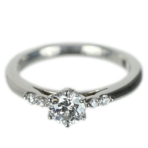 【中古】FOULASON フレゾン PT950 DIAMOND ダイヤモンドリング 0.344ct D VVS1 3EX 3g #4