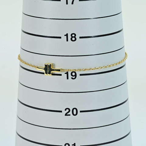 【中古】T＆Co ティファニー K18YG T TWO ブレスレット 2.9g ONE PRICE