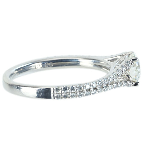 【中古】PT900 DIAMOND RING ダイヤモンドリング 0.50ct D0.25ct 3.4g #10