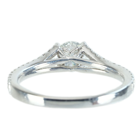 【中古】PT900 DIAMOND RING ダイヤモンドリング 0.50ct D0.25ct 3.4g #10