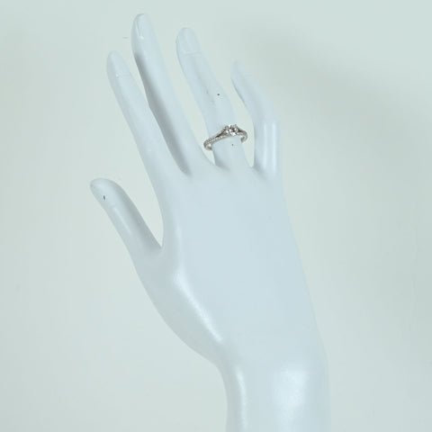 【中古】PT900 DIAMOND RING ダイヤモンドリング 0.50ct D0.25ct 3.4g #10