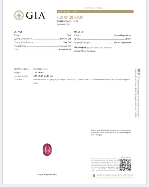 【中古】PT900 RUBYビルマ産ルビーリング R1.505ct D1.02ct GIA鑑別書 8.2g #12