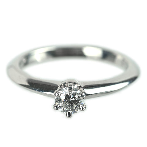 【中古】T＆Co  ティファニー PT950 ダイヤモンドリング DIAMOND 0.20ct #4.5