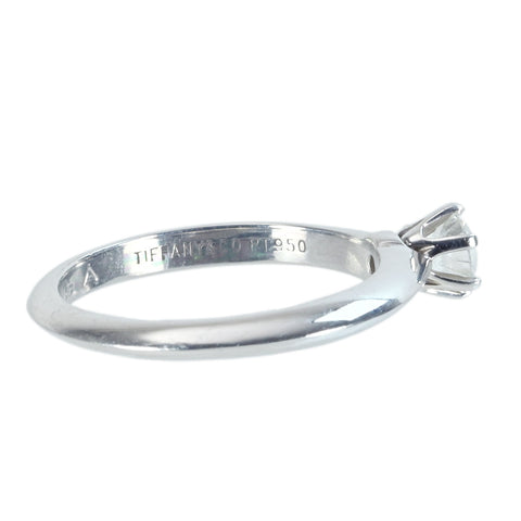 【中古】T＆Co ティファニー PT950 DIAMONDダイヤモンドソリティアリング 0.24ct 3.3g #7 ONE PRICE