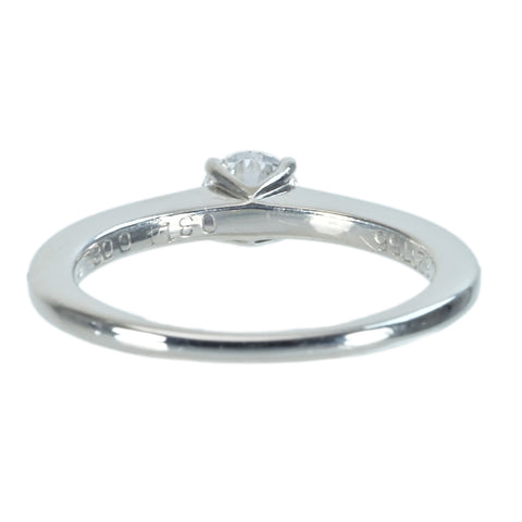 【中古】PT1000 DIAMONDダイヤモンドリング 0.314ct D VS2 3Excellent (MB) D0.08ct CGLソーティング 3.5g #6.5