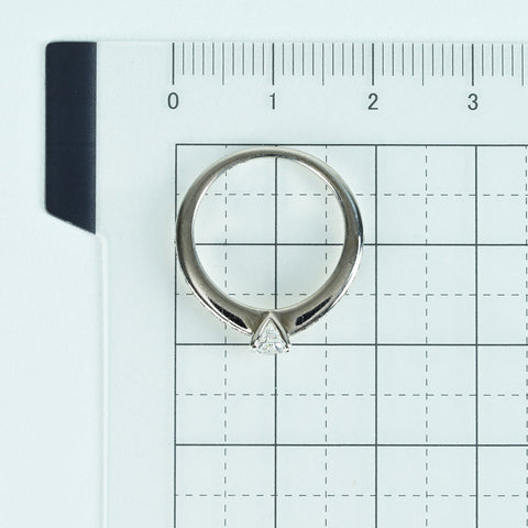 【中古】PT1000 DIAMONDダイヤモンドリング 0.314ct D VS2 3Excellent (MB) D0.08ct CGLソーティング 3.5g #6.5