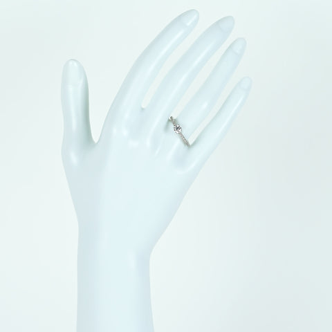 【中古】PT1000 DIAMONDダイヤモンドリング 0.314ct D VS2 3Excellent (MB) D0.08ct CGLソーティング 3.5g #6.5