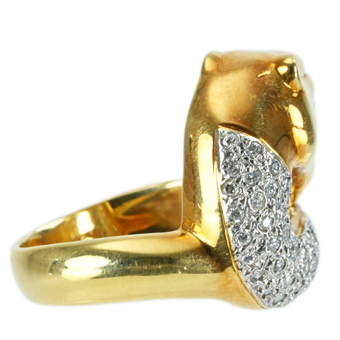 【中古】K18YG/Pt900 DIAMOND RING ダイヤモンドリング D0.42ct 16.7g #15