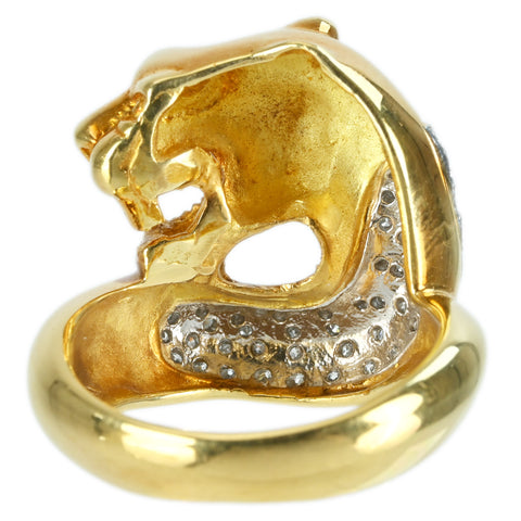 【中古】K18YG/Pt900 DIAMOND RING ダイヤモンドリング D0.42ct 16.7g #15