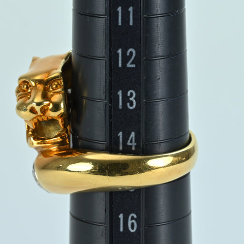 【中古】K18YG/Pt900 DIAMOND RING ダイヤモンドリング D0.42ct 16.7g #15
