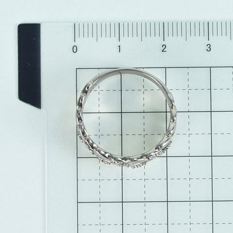 【中古】PT900 DIAMOND ダイヤモンドリング D0.27ct 9.1g #19