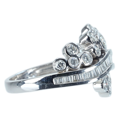 【中古】K18WG DIAMOND RING ダイヤモンドリング D0.96ct 5.8g #12