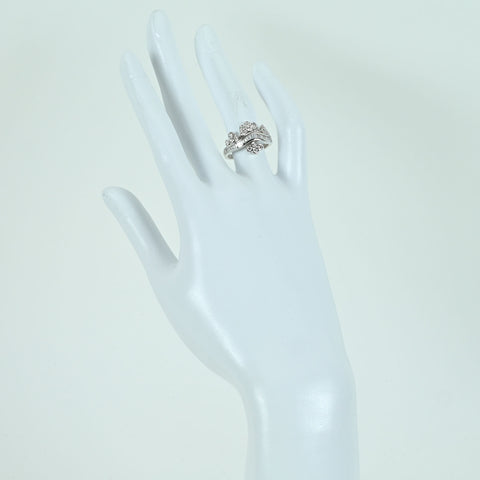 【中古】K18WG DIAMOND RING ダイヤモンドリング D0.96ct 5.8g #12