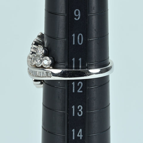 【中古】K18WG DIAMOND RING ダイヤモンドリング D0.96ct 5.8g #12