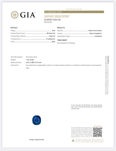 【中古】PT900 SAPPHIREカンボジア産非加熱サファイアリング S1.62ct D1.16ct GIA鑑別書 5.4g #11