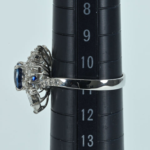 【中古】PT900 SAPPHIREカンボジア産非加熱サファイアリング S1.62ct D1.16ct GIA鑑別書 5.4g #11