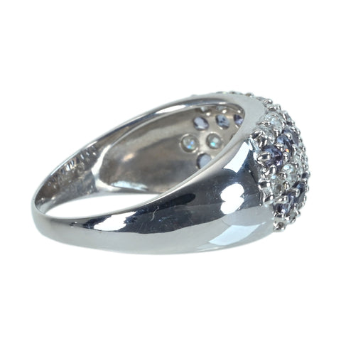 【中古】K18WG ALEXANDRITE RING アレキサンドライト ダイヤモンドリング A1.00ct D0.80ct 5.6g #15