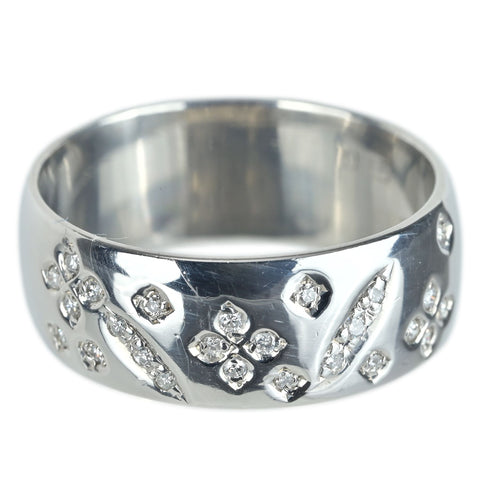 【中古】PT1000 DIAMOND ダイヤモンドリング D0.15ct  9.0g  #14 ソーティング付き