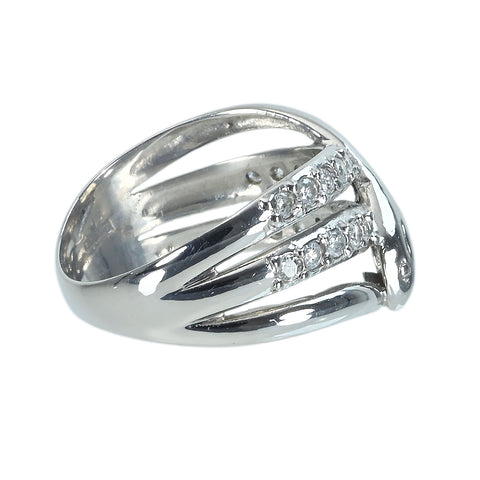 [Used] PT900 DIAMOND Ring D0.27ct 5.7g #10 