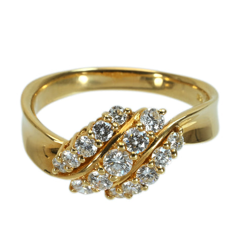 【中古】MONNICKENDAM モニッケンダムリング K18YG DIAMOND 0.82ct 5.8g ONE PRICE #17