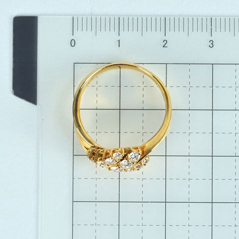 【中古】MONNICKENDAM モニッケンダムリング K18YG DIAMOND 0.82ct 5.8g ONE PRICE #17