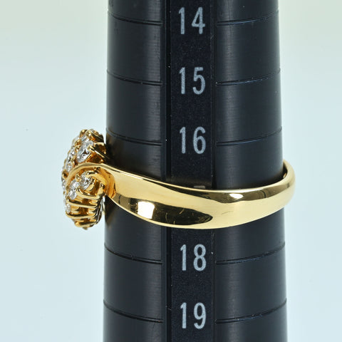 【中古】MONNICKENDAM モニッケンダムリング K18YG DIAMOND 0.82ct 5.8g ONE PRICE #17