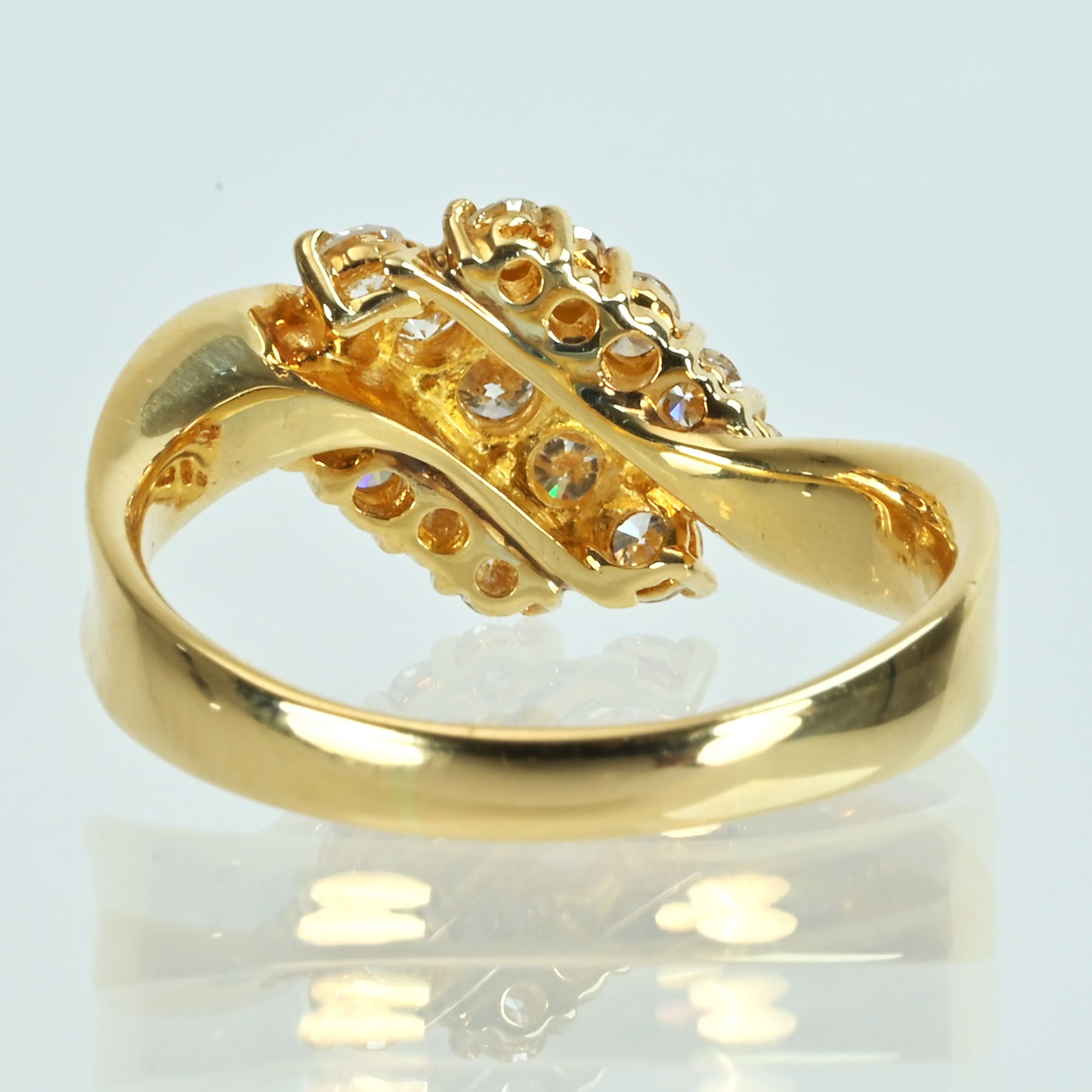 中古】MONNICKENDAM モニッケンダムリング K18YG DIAMOND 0.82ct 5.8g