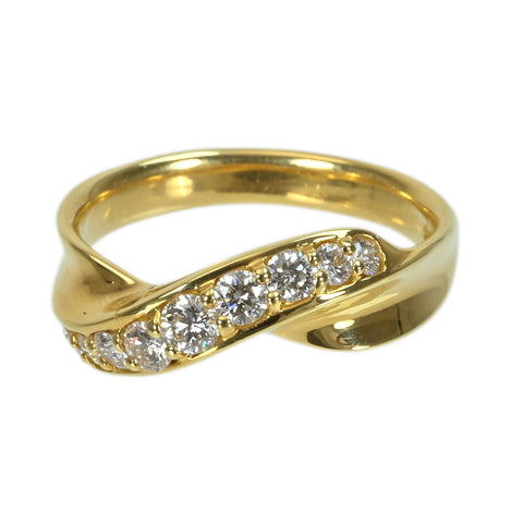 【中古】MONNICKENDAM モニッケンダム K18YG DIAMOND ダイヤモンドリング D0.54ct 5.0g #15ONE PRICE