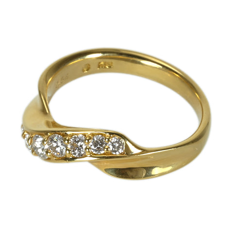 【中古】MONNICKENDAM モニッケンダム K18YG DIAMOND ダイヤモンドリング D0.54ct 5.0g #15ONE PRICE