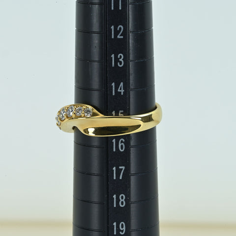 【中古】MONNICKENDAM モニッケンダム K18YG DIAMOND ダイヤモンドリング D0.54ct 5.0g #15ONE PRICE