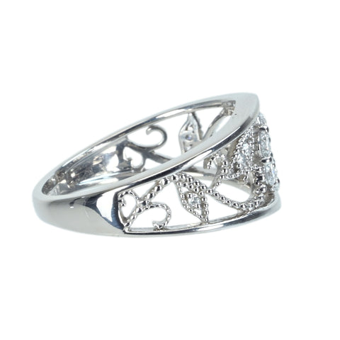 [Used] PT900 DIAMOND Ring D0.31ct 5.3g #12 