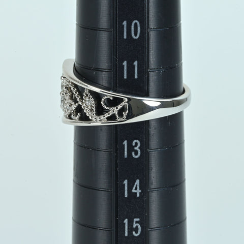 [Used] PT900 DIAMOND Ring D0.31ct 5.3g #12 