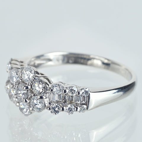 【中古】PT900 DIAMONDダイヤモンドリング D1.00ct 4.9g #13