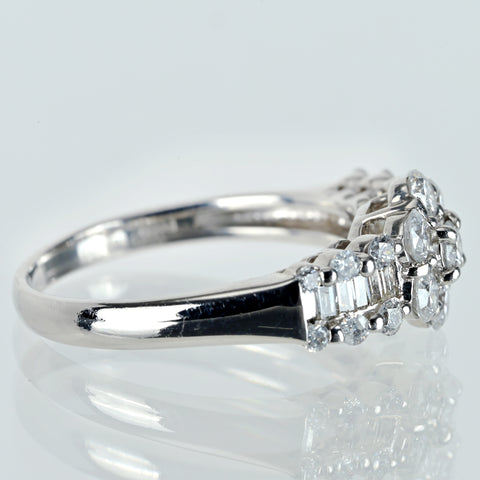 【中古】PT900 DIAMONDダイヤモンドリング D1.00ct 4.9g #13