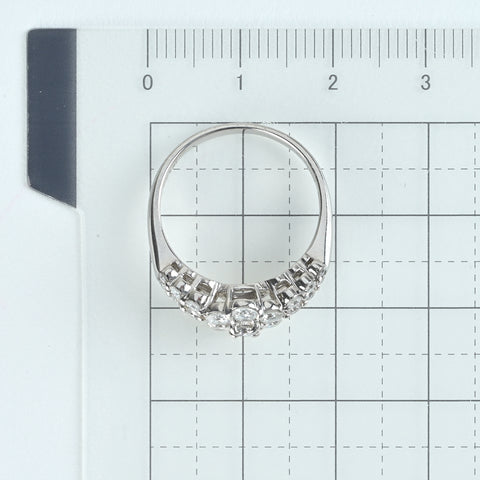 【中古】PT900 DIAMONDダイヤモンドリング D1.00ct 4.9g #13