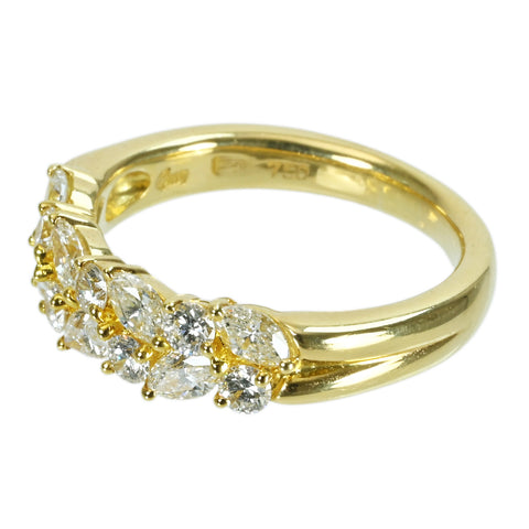 【中古】QUEEN（平和堂貿易） K18YG ダイヤモンドリング D1.28ct  6.8g #15