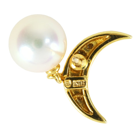 [Pre-owned] MIKIMOTO K18YG AKOYA PEARL BROACH, 7.2mm, 2.9g, ONE PRICE