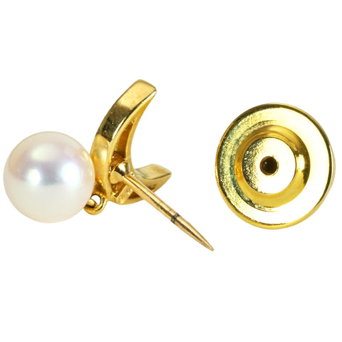 [Pre-owned] MIKIMOTO K18YG AKOYA PEARL BROACH, 7.2mm, 2.9g, ONE PRICE
