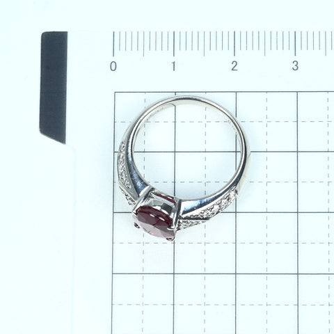 【中古】PT900 RUBY RING ルビーリング R3.03ct D0.34ct GRSヴィヴィッドレッド鑑別書 7.0g # 13