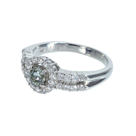 [Used] PT900 Diamond Ring 0.402 D0.67ct 7.7g #16.5 