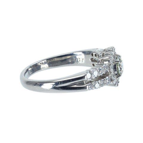 [Used] PT900 Diamond Ring 0.402 D0.67ct 7.7g #16.5 