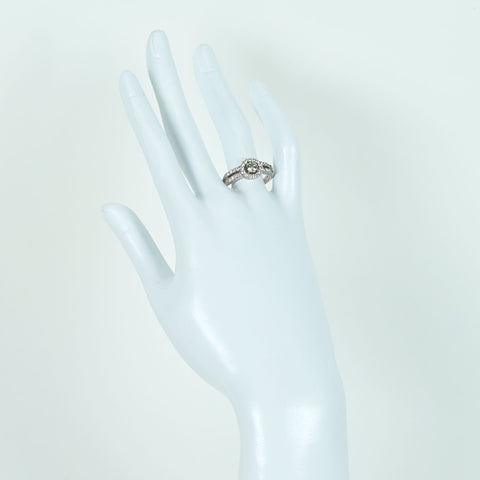 [Used] PT900 Diamond Ring 0.402 D0.67ct 7.7g #16.5 